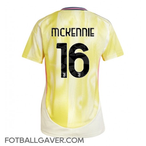 Juventus Weston McKennie #16 Fotballklær Bortedrakt Dame 2024-25 Kortermet Juventus Weston McKennie #16 Fotballklær Bortedrakt Dame 2024-25 Kortermet